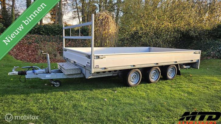 Henra Major 3 multitransporter plateauwagen met oprijplaten, Auto diversen, Aanhangers en Bagagewagens, Gebruikt