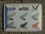 Honda logo evolution bord | CB550 CB500 CB650 Fireblade 30x4, Verzamelen, Nieuw, Reclamebord, Ophalen of Verzenden