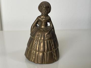 C734 Tafelbel Bel Klederdracht Victoriaanse Dame beschikbaar voor biedingen