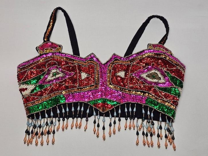 @ Pailletten Top - Carnaval/Themafeest, Kleding | Dames, Tops, Gedragen, Maat 34 (XS) of kleiner, Overige kleuren, Zonder mouw