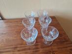 Set van 6 vintage ijs coupe glazen, Glas of Glazen, Gebruikt, Ophalen of Verzenden, Glas