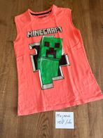 Oranje mojang minecraft tanktop top tshirt maat 158 164 ZGAN, Mojang, Ophalen of Verzenden, Zo goed als nieuw, Shirt of Longsleeve
