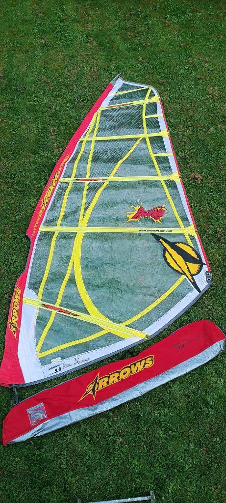 F2 Irokee 5.0 - Gun Sails Hammer 3.7 - Gun Sails Impact  5.3, Watersport en Boten, Windsurfen, Gebruikt, Zeil, Minder dan 250 cm