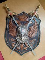Wandbord wapen dubbele adelaar en 2 zwaarden, Ophalen of Verzenden