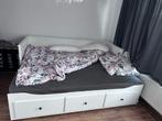 Ikea HEMNES, Huis en Inrichting, Slaapkamer | Bedden, Ophalen, Gebruikt, Wit, Tweepersoons