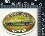 Sticker: Pontiac GTO 1969, Auto of Motor, Ophalen of Verzenden