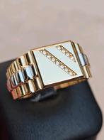 Prachtige bi-color 14k gouden ring