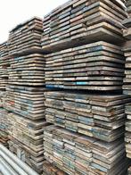 Grote voorraad steigerplanken 500 cm - Gebruikt, Doe-het-zelf en Verbouw, Hout en Planken, Ophalen, 25 tot 50 mm, Zo goed als nieuw