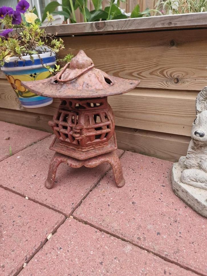 Gietijzeren pagode, Tuin en Terras, Vijver-toebehoren, Gebruikt, Overige typen, Ophalen of Verzenden