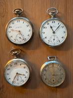 4 zakhorloges, Lanco, L.W.C., Helvetia en ? horloge horloges, Verzenden, Staal, Overige merken