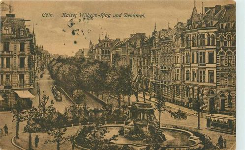 (381-181-031) Koln Kaiser Wilhelm-Ring und Denkmal, Verzamelen, Ansichtkaarten | Buitenland, Duitsland, Verzenden