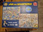 Jan van Haasteren  2x1000 st. in een box, Hobby en Vrije tijd, Denksport en Puzzels, Ophalen, 500 t/m 1500 stukjes, Zo goed als nieuw
