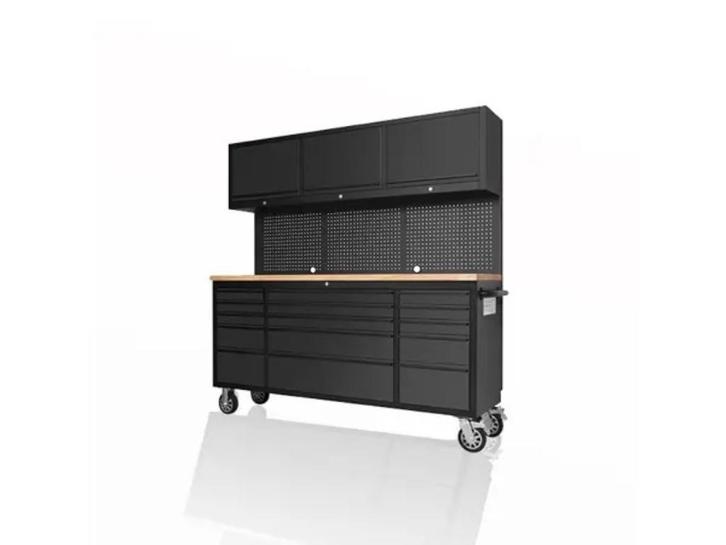Stahlworks Werkbank Deluxe Black 72 inch high 15 drawers, Doe-het-zelf en Verbouw, Werkbanken, Nieuw, Ophalen