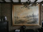 groot schilderij met winterlandschap, Antiek en Kunst, Ophalen