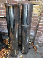 Schoorsteenpijp Dubbelwandig 2 stuks + Bocht, Doe-het-zelf en Verbouw, Verwarming en Radiatoren, Ophalen, Gebruikt, Overige typen