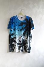 T-Shirt Blauw Wit Never Fear Coolcat mt M (G55), Ophalen of Verzenden, Maat 48/50 (M), Blauw, Coolcat