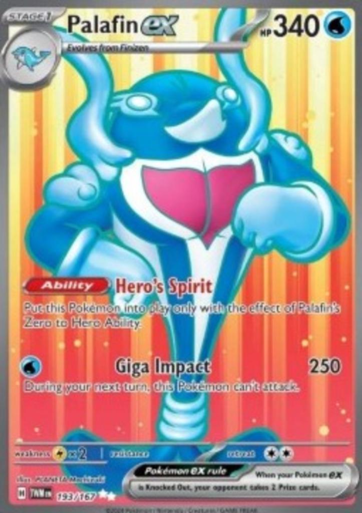 Palafin ex #193 - TWM -Twilight Masquerade, Hobby en Vrije tijd, Verzamelkaartspellen | Pokémon, Zo goed als nieuw, Verzenden