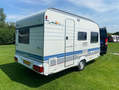 Hobby 400 de Luxe met stapelbed, voortent, luifel, erker!, Caravans en Kamperen, Caravans, Particulier, tot en met 4, 750 - 1000 kg