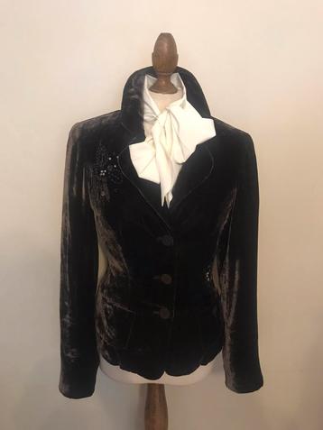 CAROLINE BISS JASJE VELVET DARK BROWN beschikbaar voor biedingen