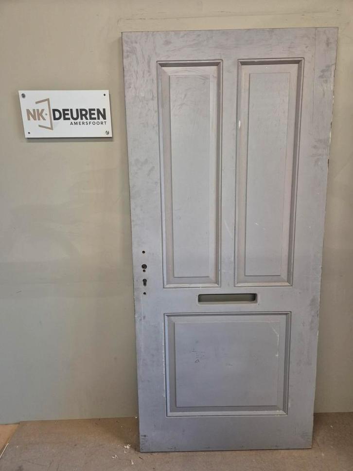 Merbau hardhouten voordeur (92x206) Ongebruikt, Doe-het-zelf en Verbouw, Deuren en Horren, Zo goed als nieuw, Buitendeur, 200 tot 215 cm