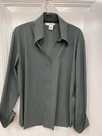 LaSalle blouse maat XL 42 donkergroen travelstof, Kleding | Dames, Ophalen of Verzenden, Zo goed als nieuw, Maat 42/44 (L), Groen
