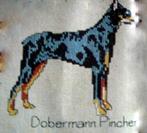 Borduurpatroon  Dobermann Pincher Hond  nr 9518, Verzenden, Nieuw, Handborduren, Patroon