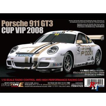 RC auto 47429 1/10 RC Porsche 911 GT3 Cup08 [TT-01E] kit beschikbaar voor biedingen