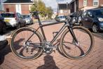 Van Vught carbon wielrenfierts met powermeter., Gebruikt, Carbon, 15 tot 20 versnellingen, 53 tot 57 cm