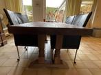 Eettafel, Huis en Inrichting, Tafels | Eettafels, Ophalen, Gebruikt, 100 tot 150 cm, Eikenhout