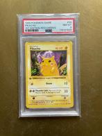 PSA 8 1st edition Pikachu Red Cheeks Shadowless Base Set!, Hobby en Vrije tijd, Verzamelkaartspellen | Pokémon, Ophalen of Verzenden