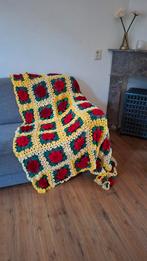 Gehaakte sprei granny square patchwork bloem deken, Huis en Inrichting, Woonaccessoires | Plaids en Woondekens, Ophalen of Verzenden