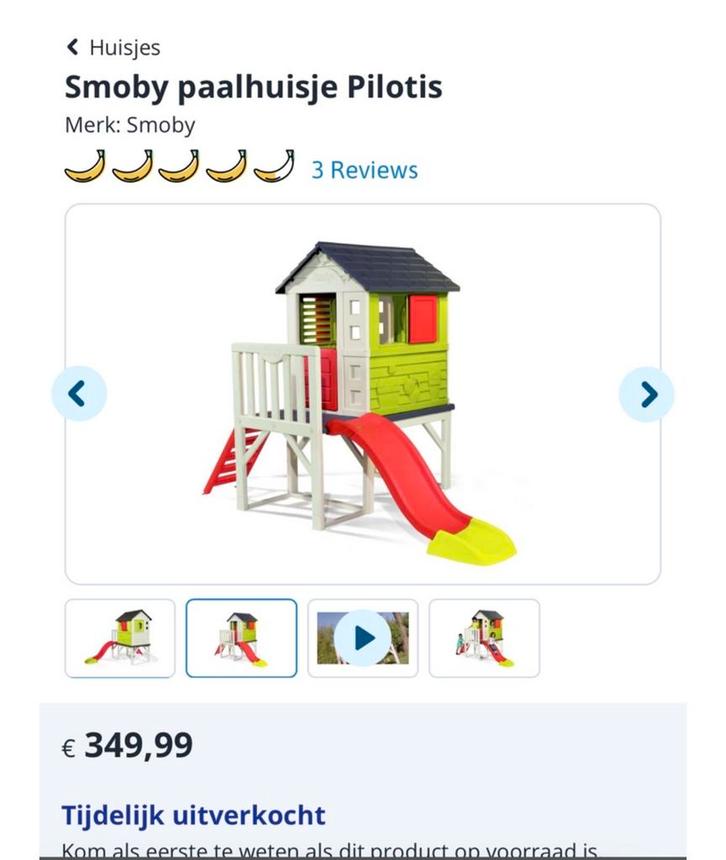 Smoby Speelhuisje - Uren Speelplezier!, Kinderen en Baby's, Speelgoed | Buiten | Speelhuisjes, Gebruikt, Kunststof, Ophalen