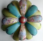 Wanddecoratie, set van twee grote metalen bloemen, Ophalen of Verzenden, Nieuw