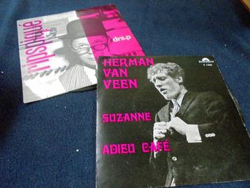 Drs. P. Ripspiqué en Herman van Veen. Suzanne. Adieu Café.  beschikbaar voor biedingen