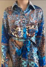 Shein Kimono Jurk - Blauw, Ophalen of Verzenden, Nieuw, Blauw, Halswijdte 38 (S) of kleiner