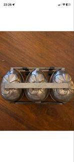 Oude chocolade mal - 3 eieren met bloemmotief, Ophalen of Verzenden