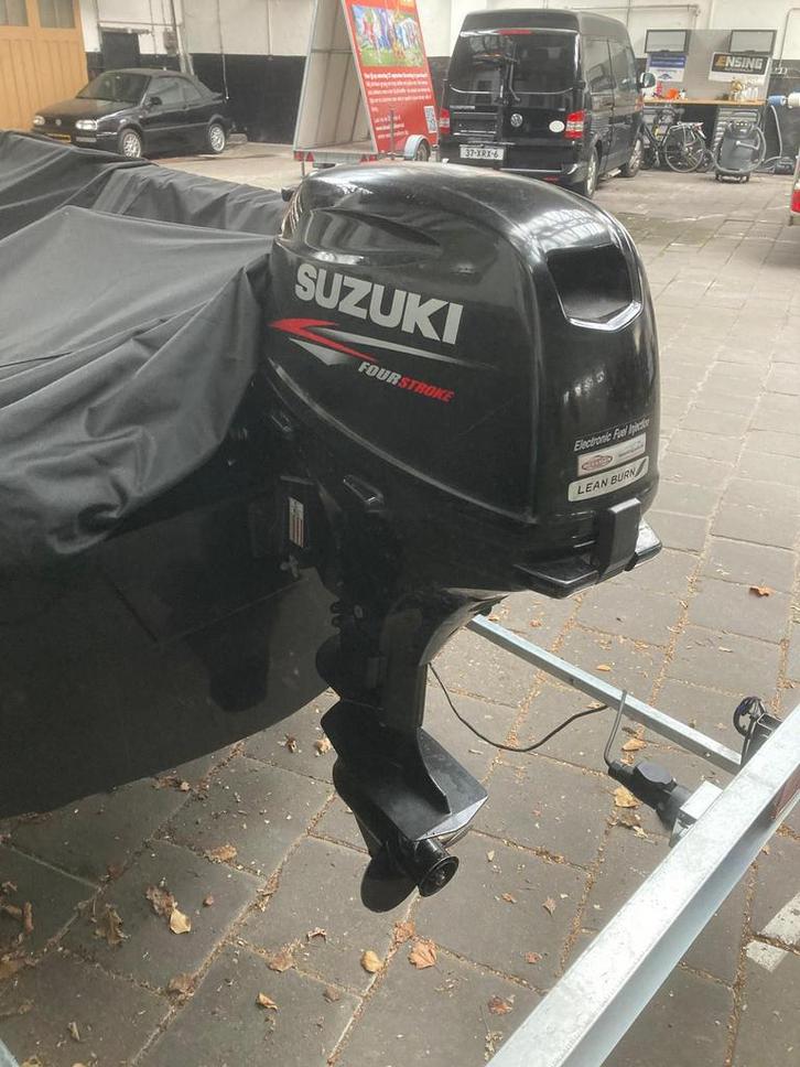 Buitenboordmotor 4 takt 15 pk kortstaart suzuki (2012), Watersport en Boten, Buiten- en Binnenboordmotoren, Gebruikt, Benzine