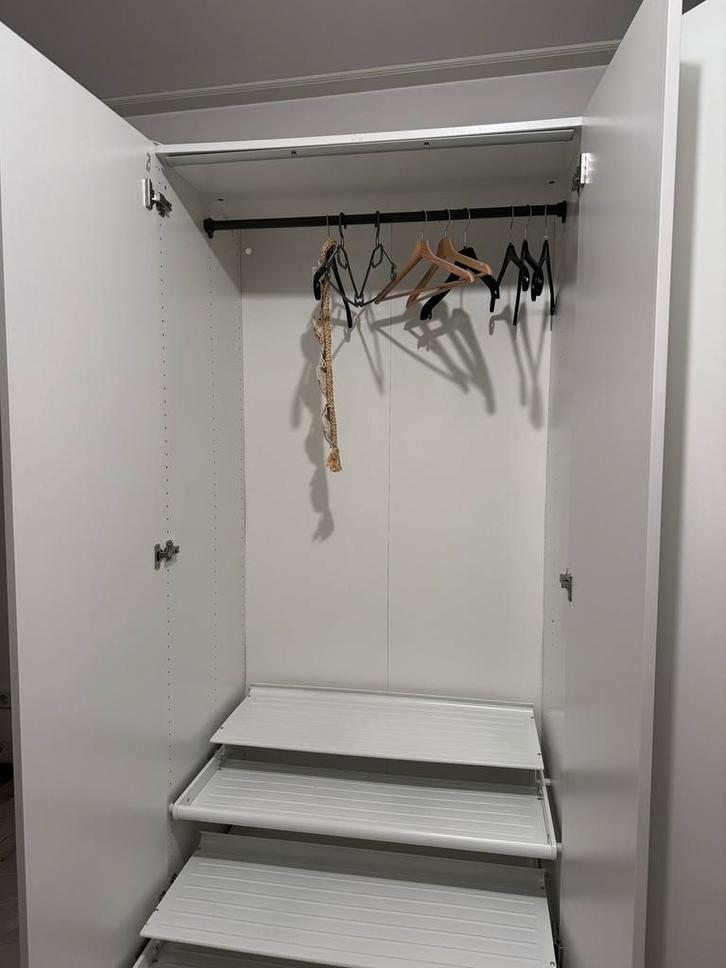 Ikea PAX wit hoogglans 2-deurs hoogte 201, Huis en Inrichting, Kasten | Kledingkasten, Zo goed als nieuw, 200 cm of meer, 50 tot 100 cm