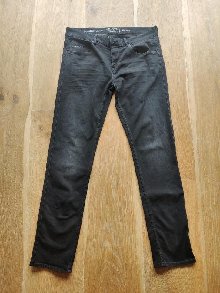 PME Legend Nightflight regular jeans zwart maat W34/L34, Kleding | Heren, Spijkerbroeken en Jeans, Zo goed als nieuw, W33 - W34 (confectie 48/50)