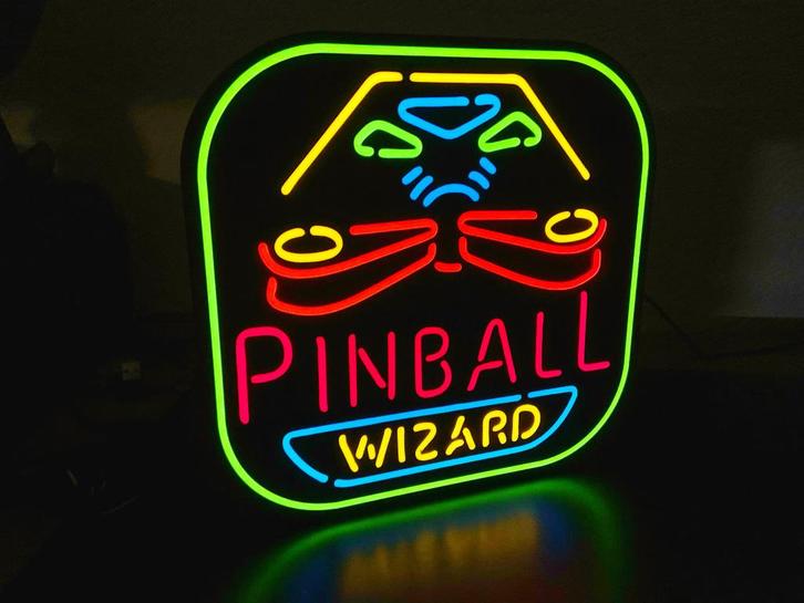 Pinball Wizard lamp, Verzamelen, Merken en Reclamevoorwerpen, Nieuw, Lichtbak of (neon) lamp, Ophalen of Verzenden