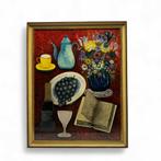 Europese School, kleurrijk schilderij, Antiek en Kunst, Kunst | Schilderijen | Klassiek, Ophalen of Verzenden