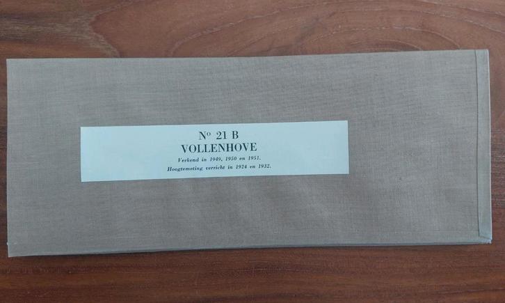 21B stafkaart uit 1955 Vollenhove St Jansklooster Genemuiden, Boeken, Atlassen en Landkaarten, Zo goed als nieuw, Landkaart, Nederland