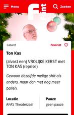 Theater kaartjes, Tickets en Kaartjes, Twee personen, December