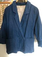 Vintage jasje, maat M/L, Blauw, Ophalen of Verzenden