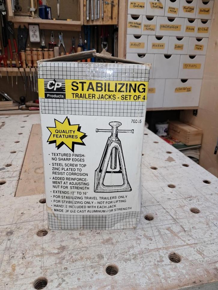 Set van 4 Stabilisatie Trailer Jacks, Auto diversen, Autogereedschap, Ophalen of Verzenden