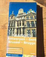 Kaartgids Antwerpen, Gent, Brussel, Brugge - Lannoo, Boeken, Onbekend, Ophalen of Verzenden, Zo goed als nieuw, Reisgids of -boek