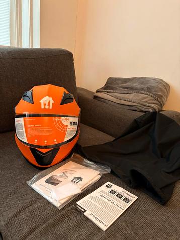 Nieuwe Thuisbezorgd Motorhelm - Ongedragen! beschikbaar voor biedingen