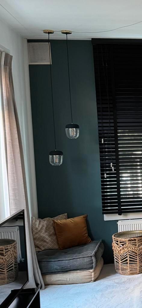 UmageAcorn hanglamp messing 2 stuks, Huis en Inrichting, Lampen | Hanglampen, Zo goed als nieuw, Minder dan 50 cm, Glas, Overige materialen