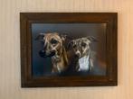 Whippet schilderij, Ophalen of Verzenden, Zo goed als nieuw, Schilderij