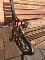Vintage gietijzeren tuinbank, Tuin en Terras, Ophalen, Gebruikt, Metaal